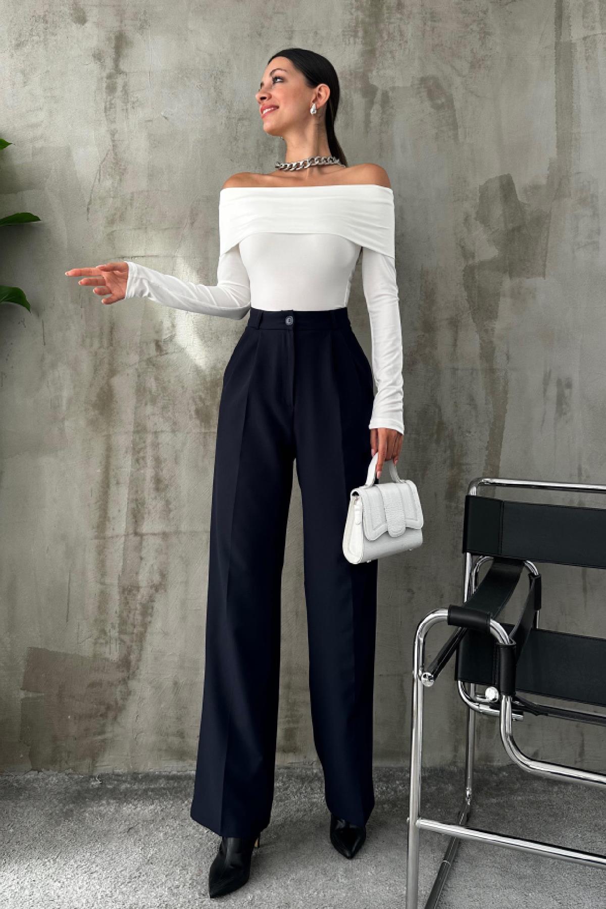 Cepli Bol Paça Pantolon Lacivert