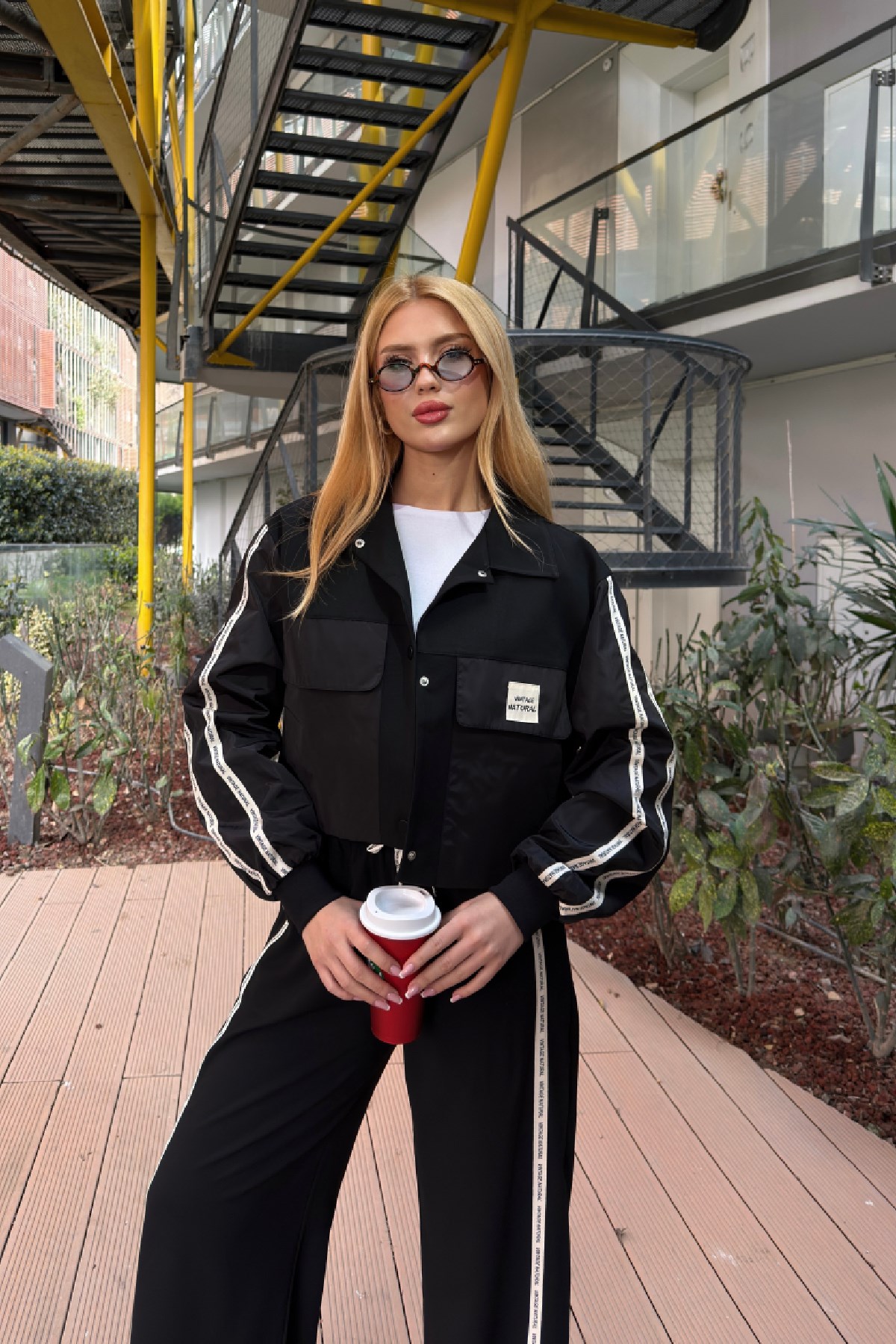 Vintage Naturel Ceket Siyah