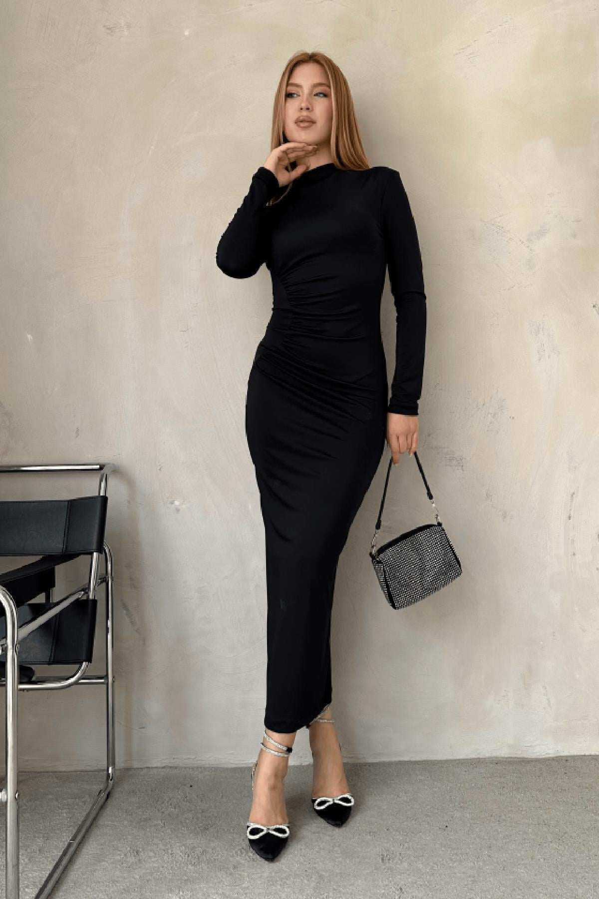 Perla Elbise Siyah