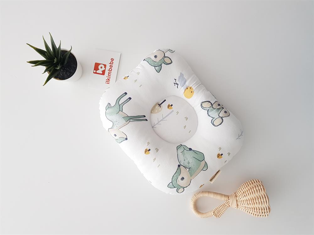 Ağaçlı Ceylan Keseli Bebek Kafa Yastığı