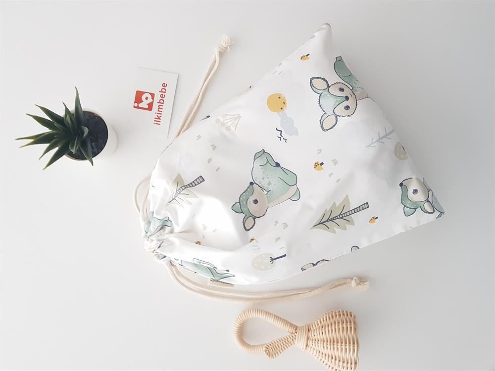 Ağaçlı Ceylan Keseli Bebek Kafa Yastığı