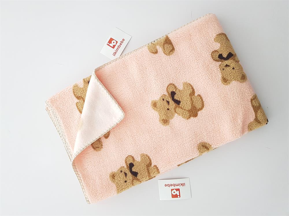 Ayı Desen Welsoft Bebek Battaniyesi