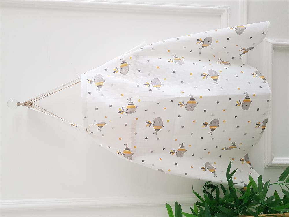 Balinalı Konforlu Balenli Emzirme Önlüğü , Örtüsü - 70x100 Cm , Anne Bebek