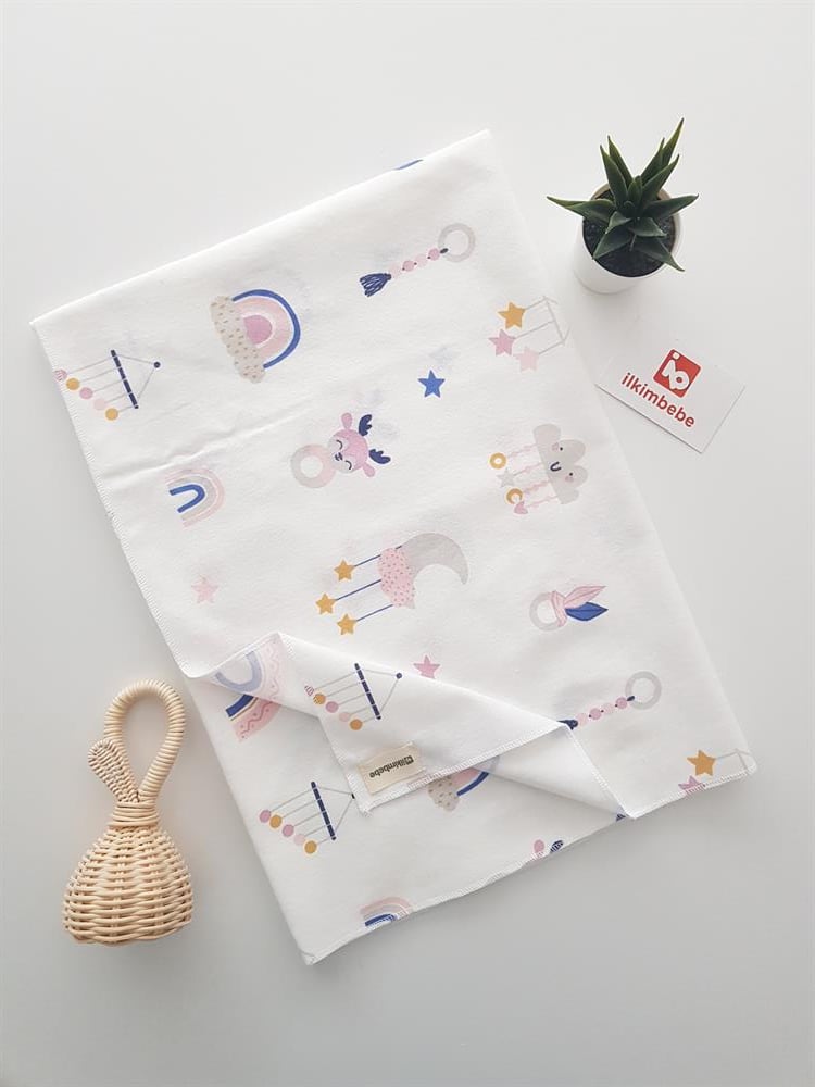Bulut Desen Pazen Bebek Battaniyesi 85x90
