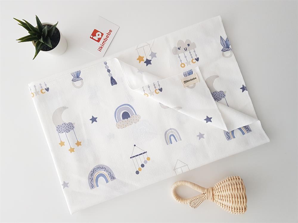 Bulut Desen Pazen Bebek Battaniyesi 85x90