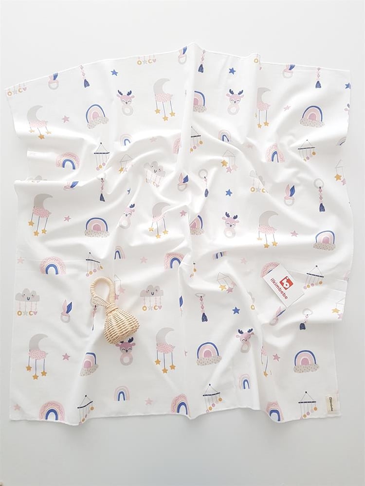 Bulut Desen Pazen Bebek Battaniyesi 85x90