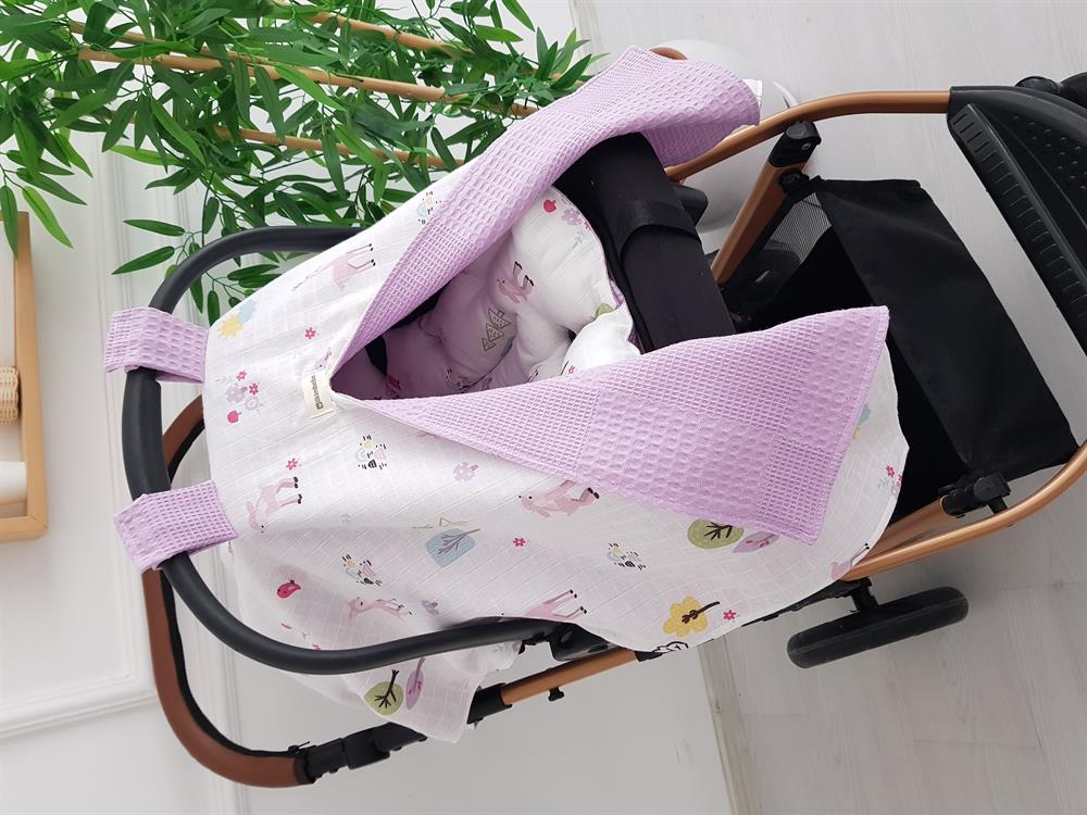 Ceylanlı Çift Katlı Bebek Puset Örtüsü , Puset Minderi