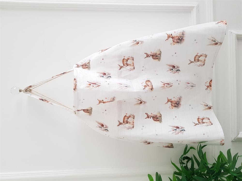 Ceylanlı Konforlu Balenli Emzirme Önlüğü , Örtüsü - 70x100 Cm , Anne Bebek