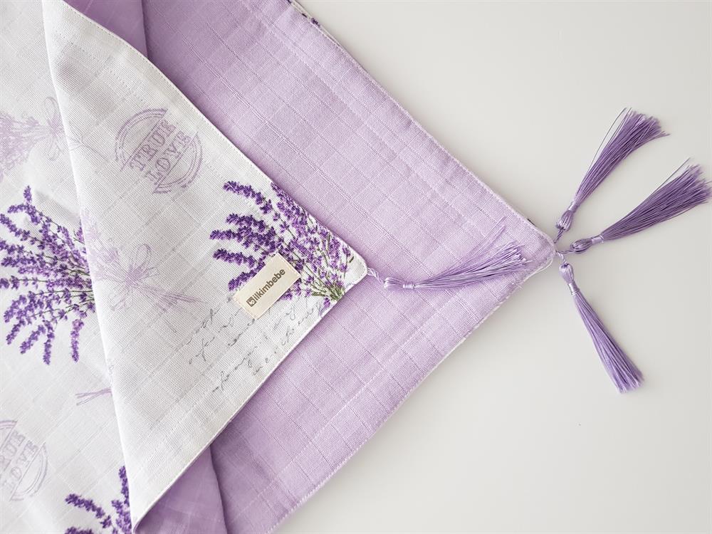 Çiçekli Müslin Bebek Battaniyesi ve Yastık Seti 85x90