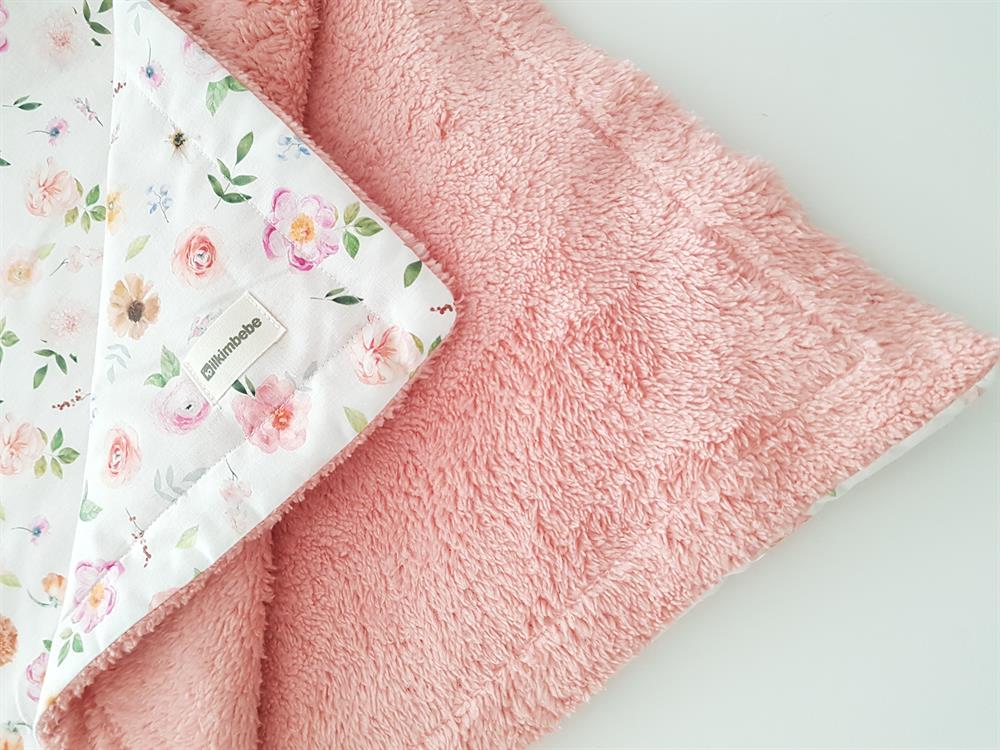 Çiçekli Welsoft Bebek Battaniyesi