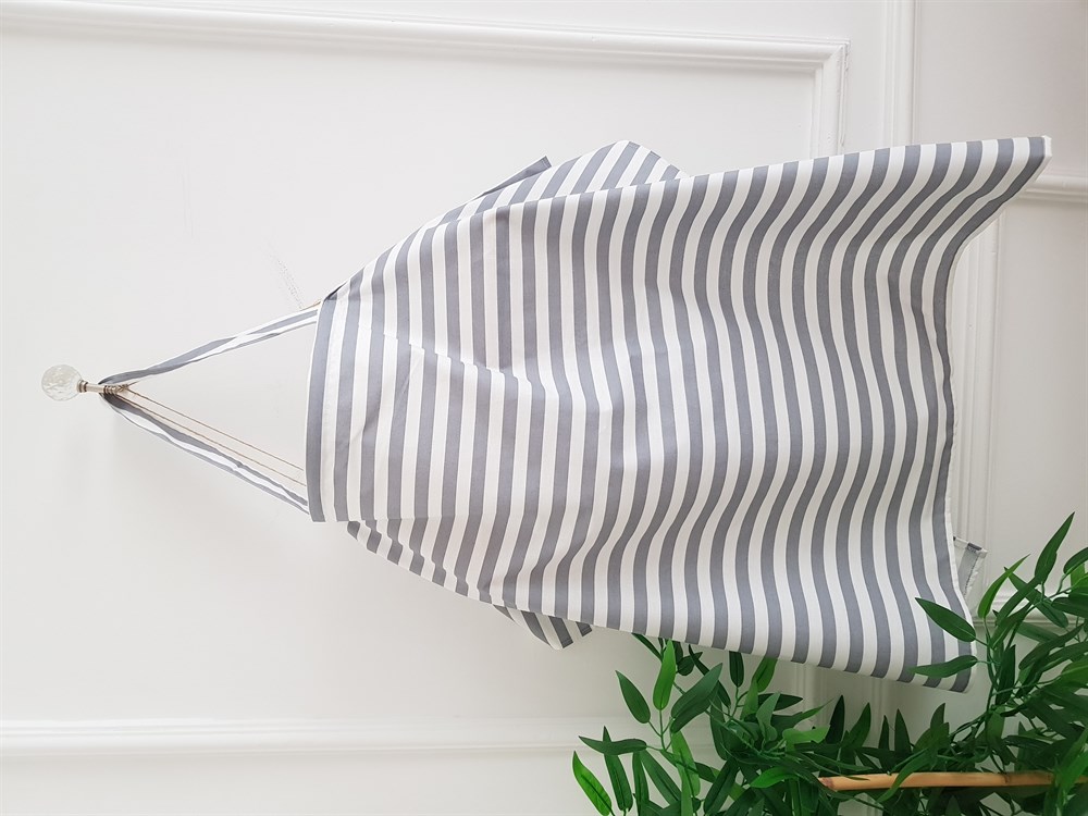 Çizgili Anne Bebek Balenli Emzirme Önlüğü 70x100