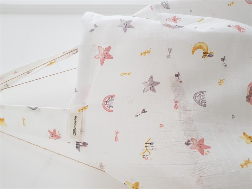 Dolunay Konforlu Balenli Emzirme Önlüğü , Örtüsü - 70x100 Cm , Anne Bebek