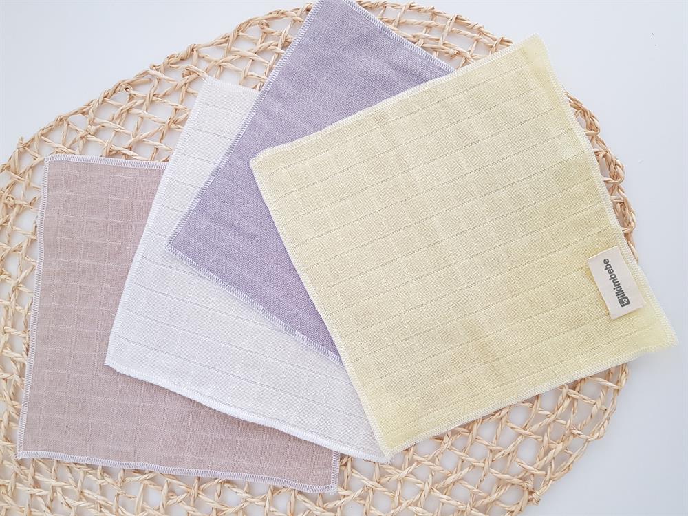 Düz 7li Müslin Bebek Ağız Silme Mendili