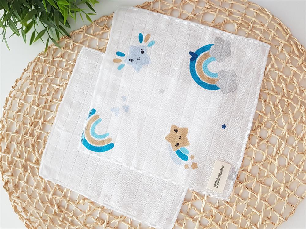 Gökkuşağı 7li Müslin Bebek Ağız Silme Mendili