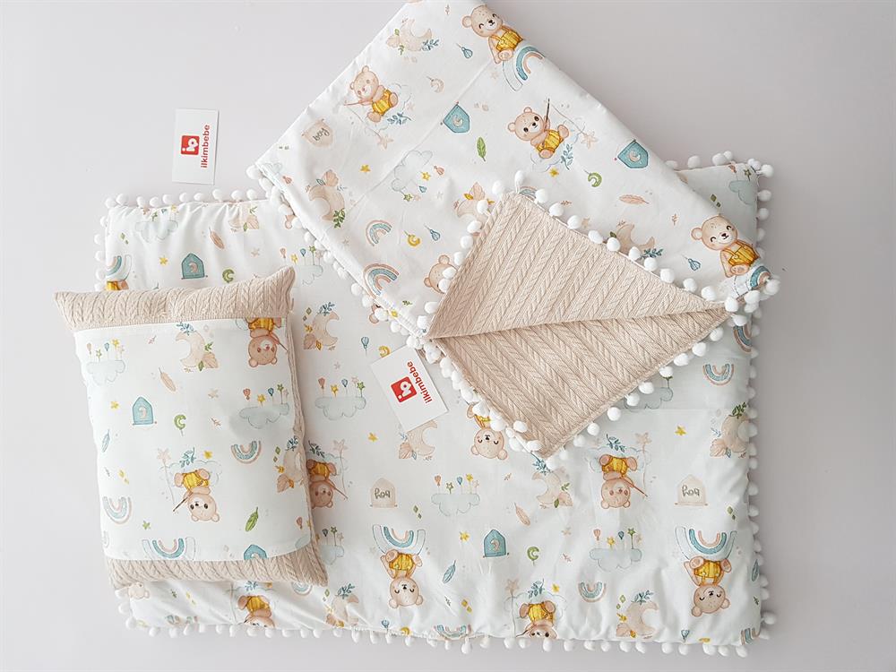 Gökkuşağı Pikeli 3lü Alt Açma