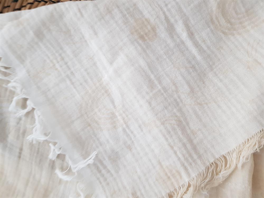 Gökkuşağı Püsküllü Müslin Bebek Battaniyesi 120x120