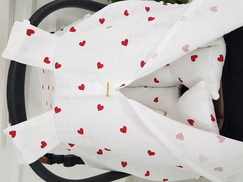 Kalpli Müslin Fermuarlı Puset Örtüsü ve Minderi