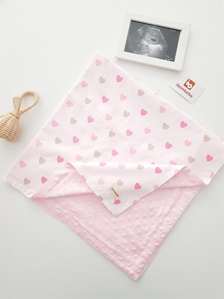 Kalpli Nohut Bebek Battaniye 85x90 - Çift Katlı Müslin Battaniye