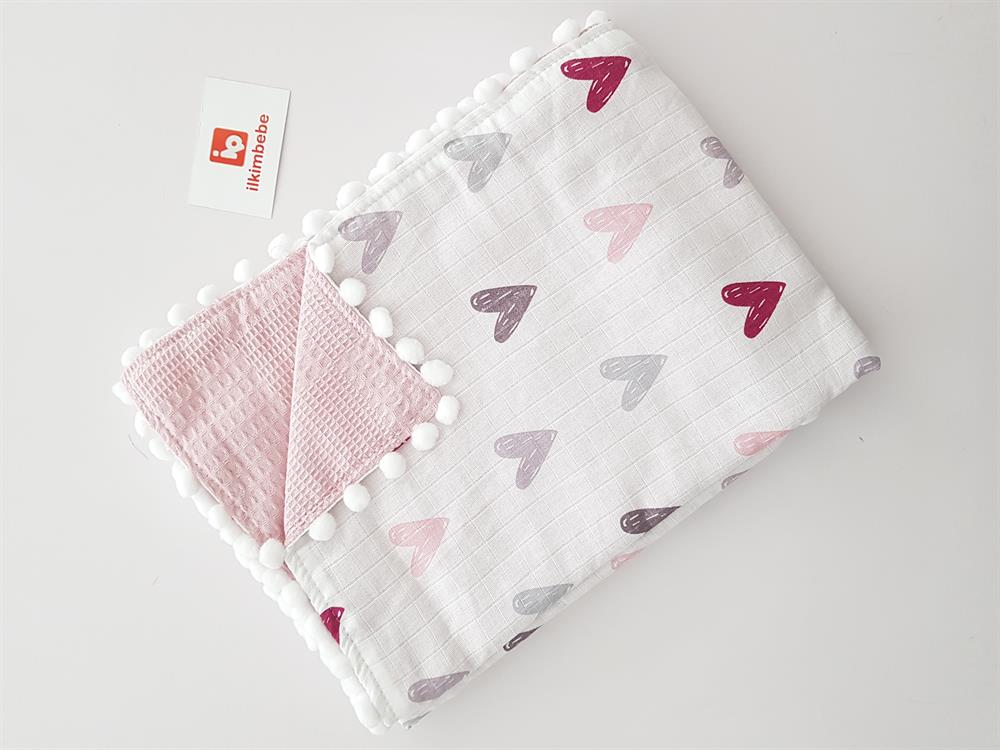 Kalpli Pikeli Bebek Battaniyesi 85x90