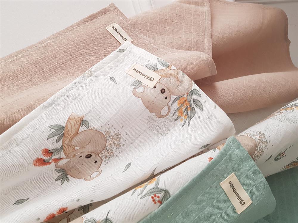 Koala 3lü Müslin Bebek Battaniyesi 80x80