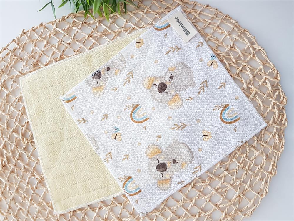Koala 7li Müslin Bebek Ağız Silme Mendili