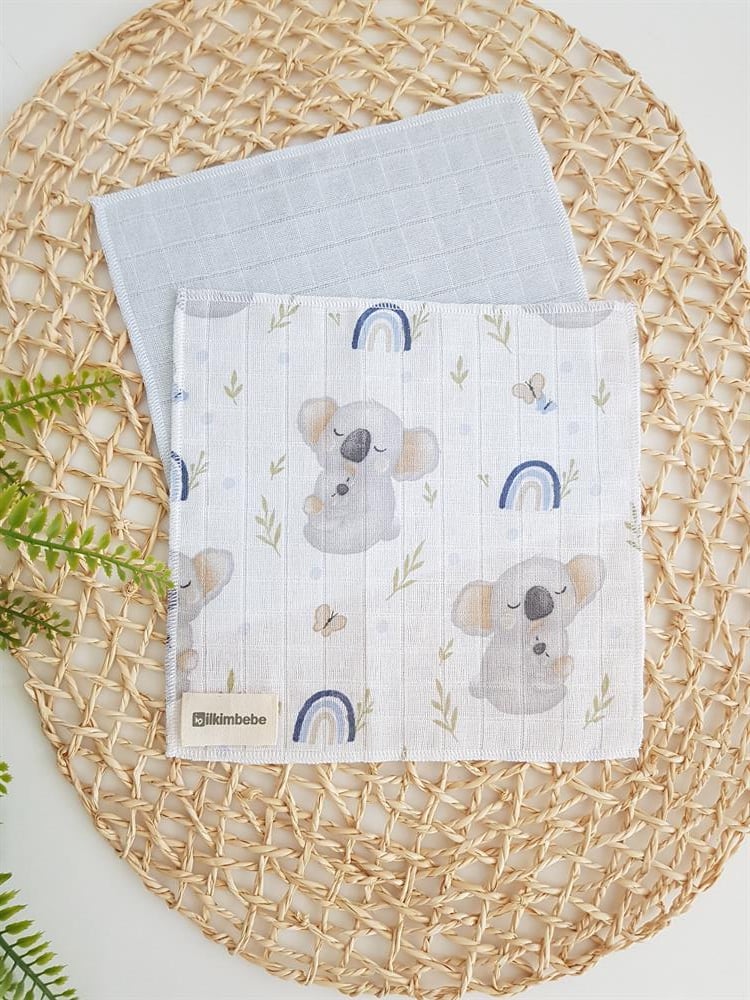 Koala 7li Müslin Bebek Ağız Silme Mendili