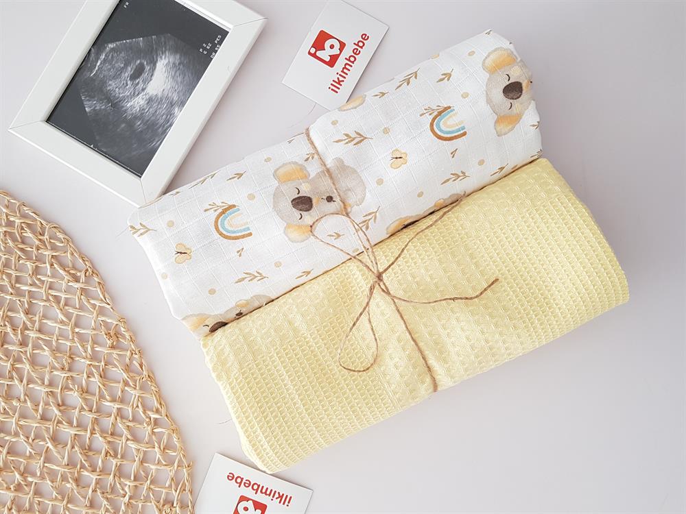 Koala Müslin Pike 2li Bebek Battaniyesi