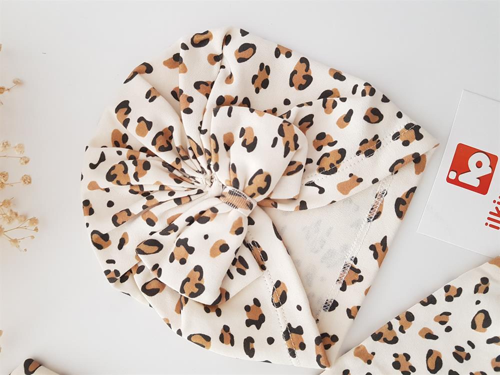 Leoparlı Bebek Tulumu
