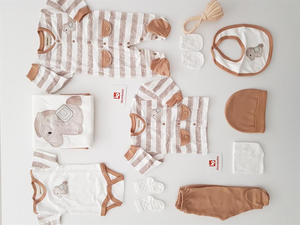 Midilli 10lu Yenidoğan Bebek Hastane Çıkışı Seti