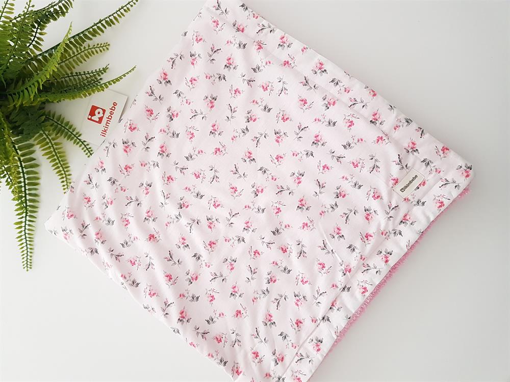 Mini Çiçekli Welsoft Bebek Battaniyesi