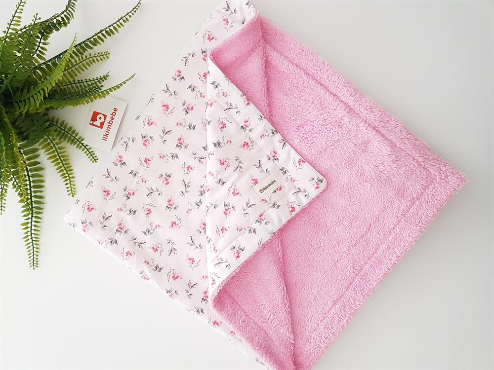 Mini Çiçekli Welsoft Bebek Battaniyesi