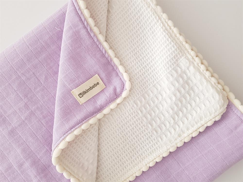 Ponponlu Pikeli Bebek Battaniyesi 85x90