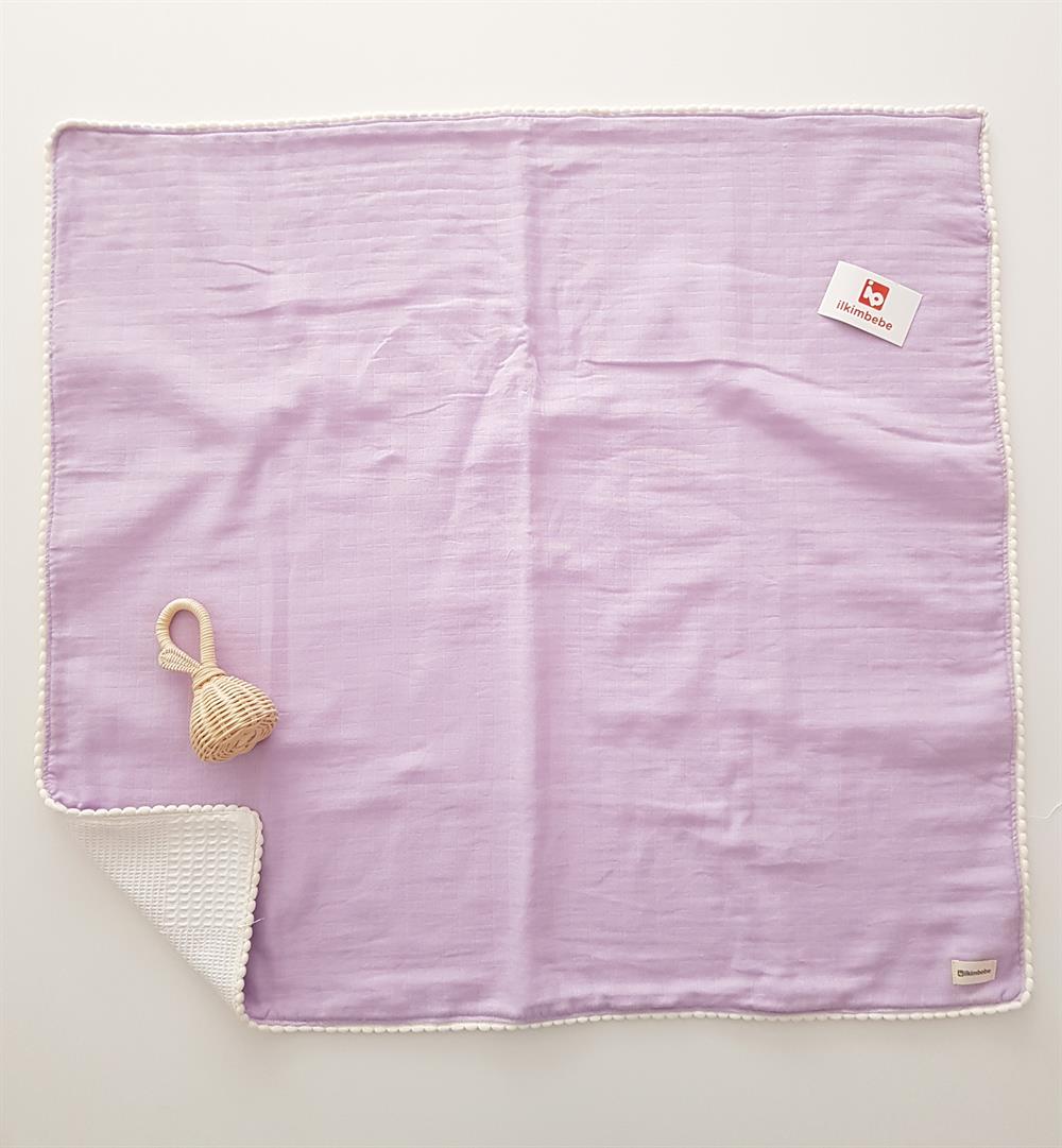 Ponponlu Pikeli Bebek Battaniyesi 85x90