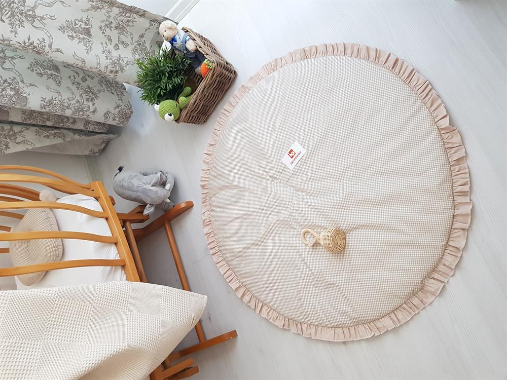 Ekose Bebek Çocuk Oyun Minderi 80cm