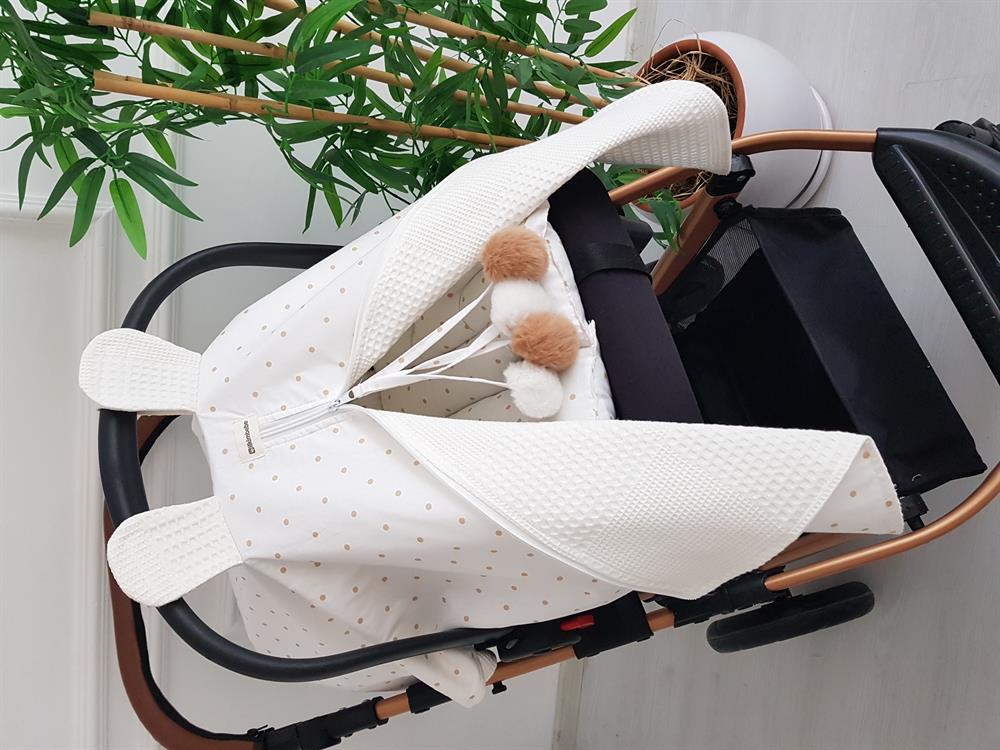 Puanlı Çift Katlı Minderli Puset Örtüsü