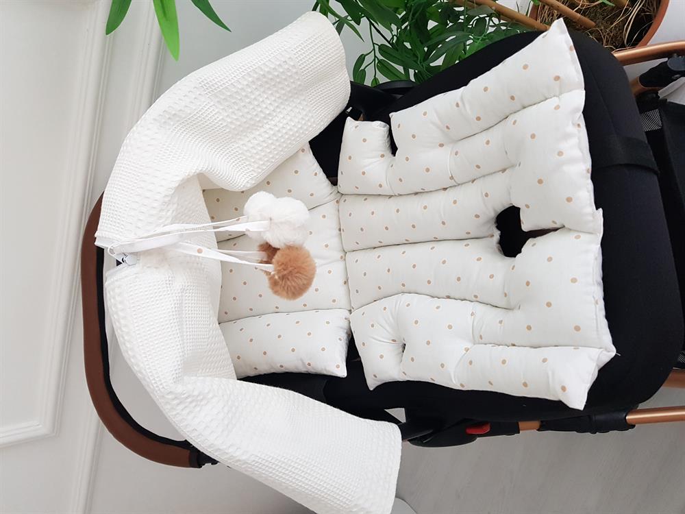 Puanlı Çift Katlı Minderli Puset Örtüsü