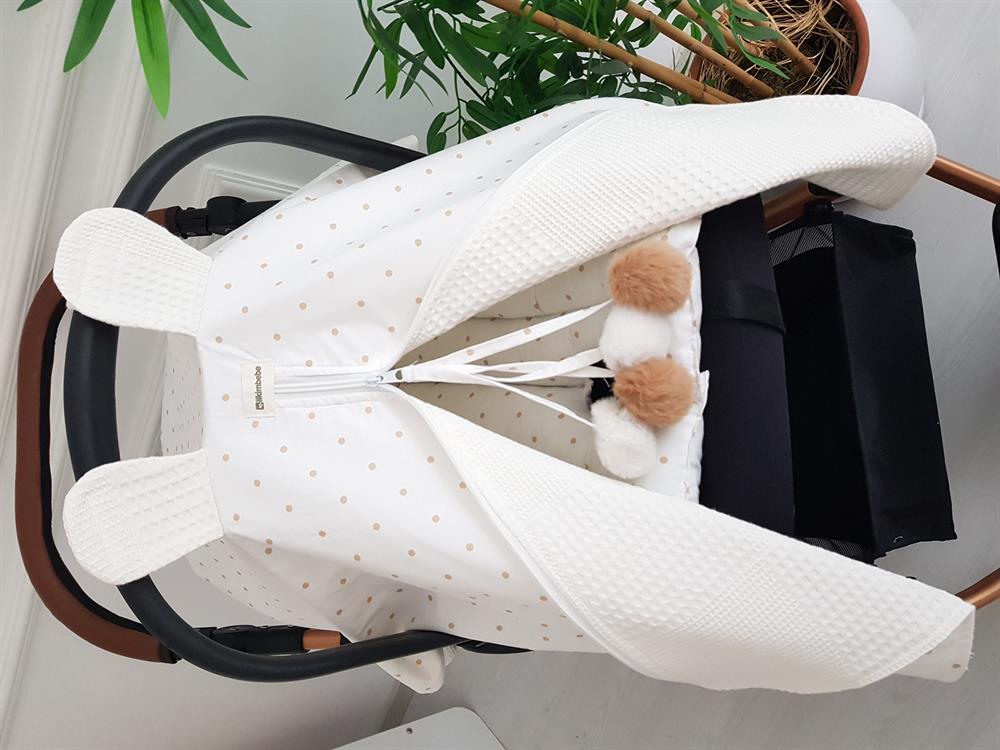 Puanlı Çift Katlı Minderli Puset Örtüsü