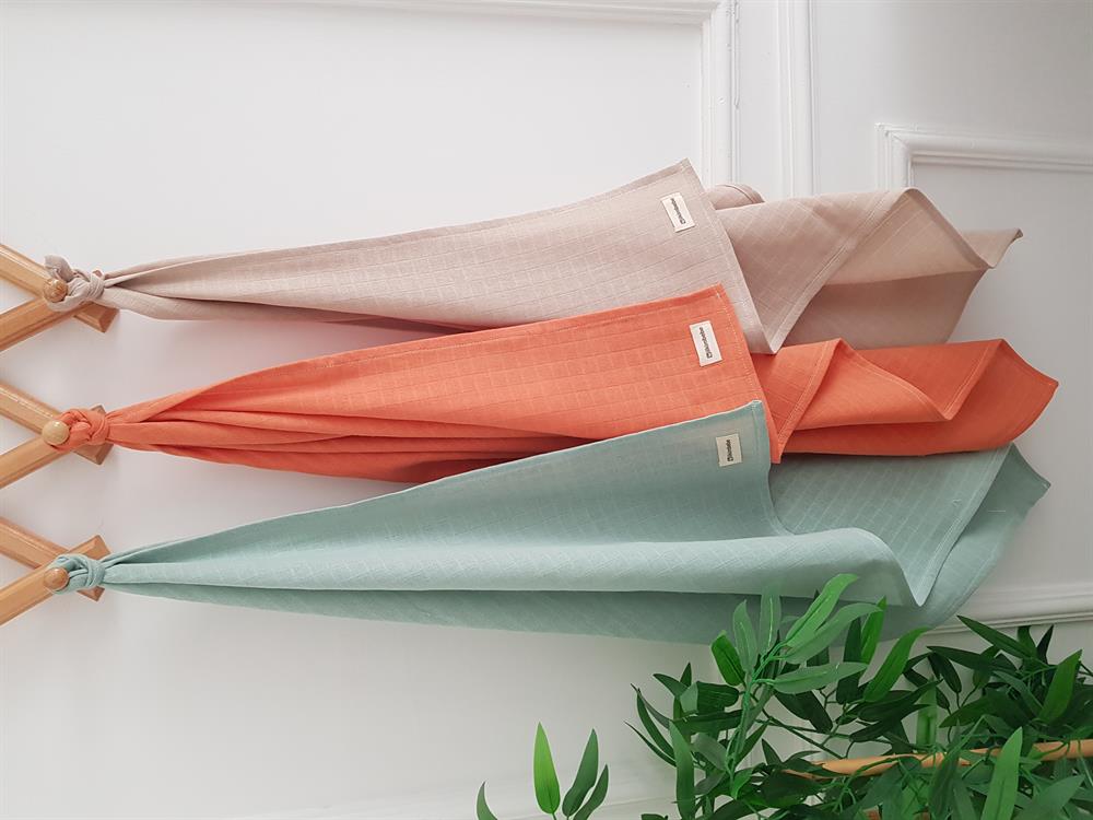 Renkli 3lü Müslin Bebek Battaniyesi 80x80