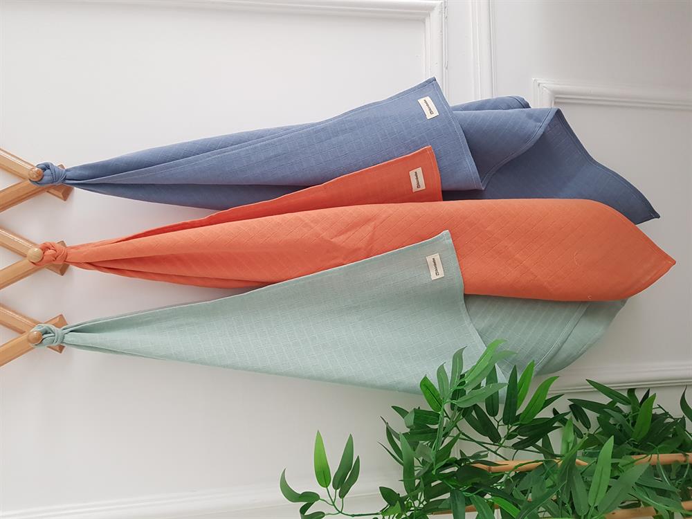 Renkli 3lü Müslin Bebek Battaniyesi 80x80