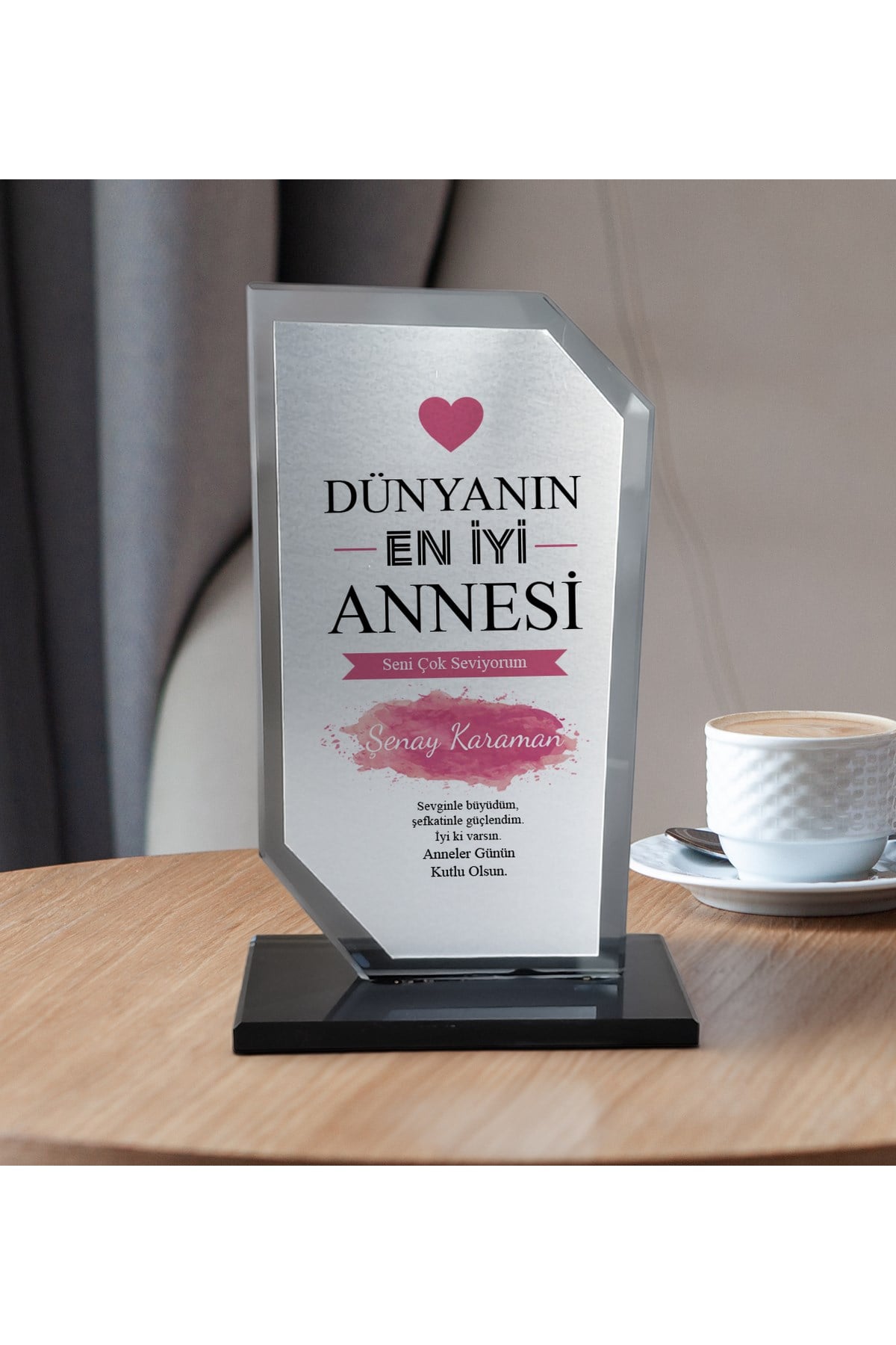 Anneler Gününe Özel Kişiye Özel Plaket