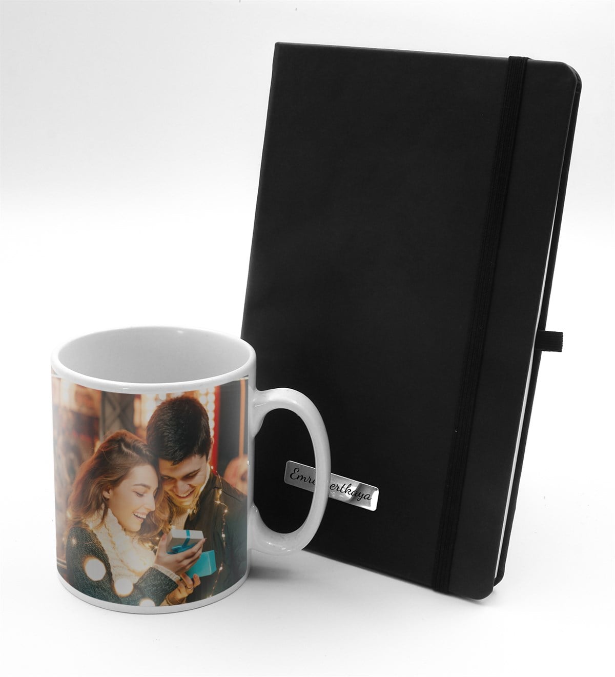 Kişiye Özel Plakalı Defter & Kişiye Özel Kupa