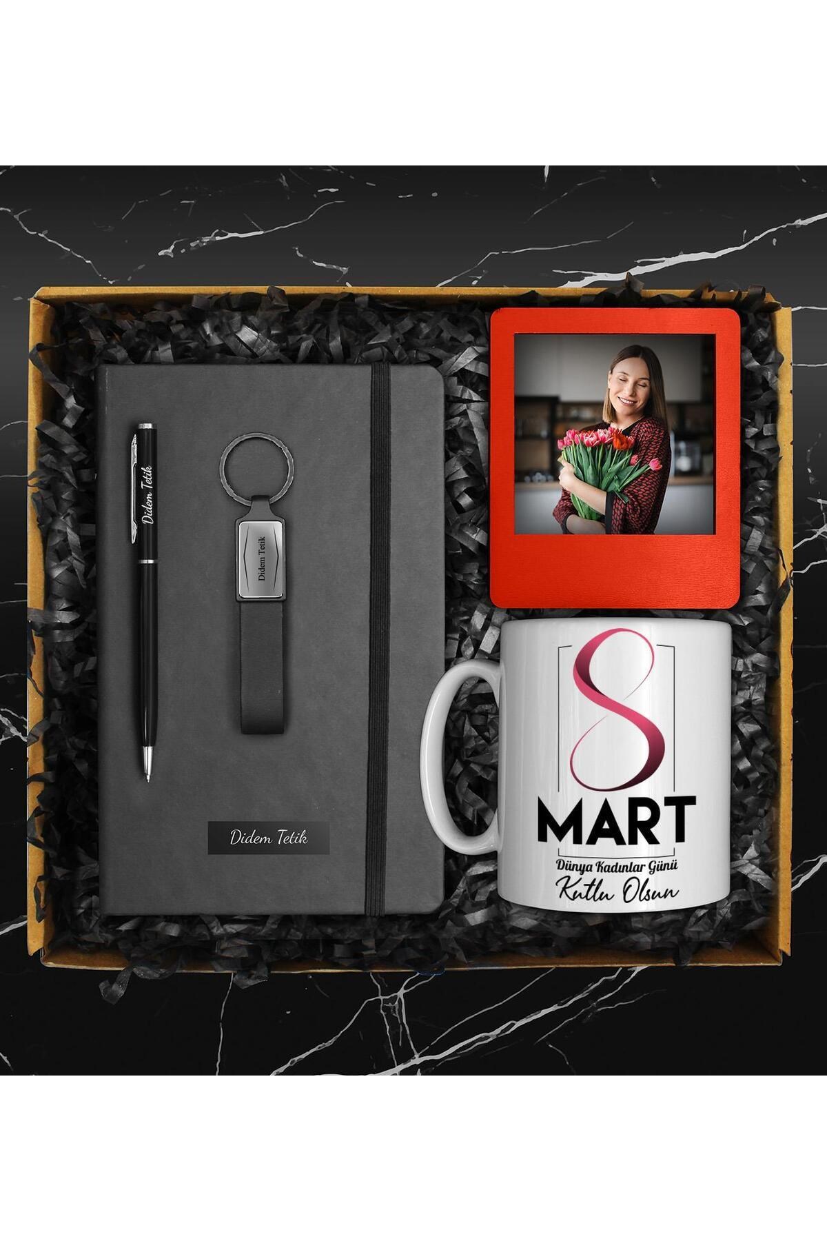 8 Mart Dünya Kadınlar Gününe Özel Kişiye Özel Tasarım Defter & Tasarım Kupa & Anahtarlık & Touch Pen