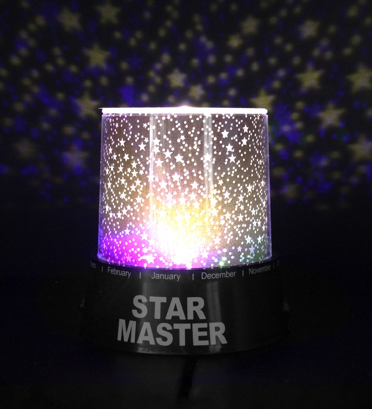 Star Master Yıldız Yansımalı Gece Lambası & Gümüş Kaplama Melek Kolye