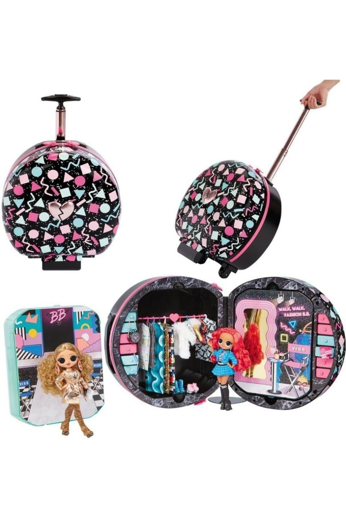 Dev Suprise Sürpriz Bebekler Omg Çekçekli Tekerlekli Moda Bavulu Valizi Fashion Closet Çanta