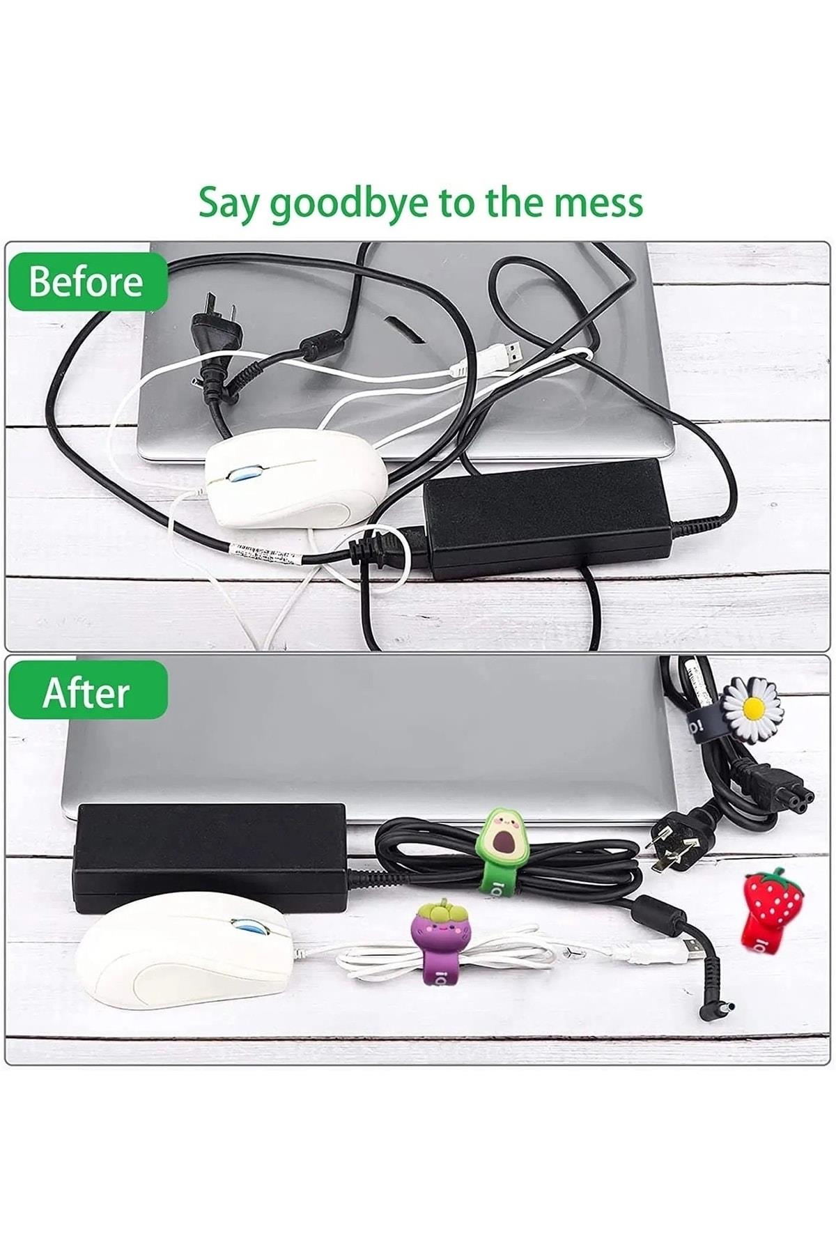 Disney Yeni Trend Moda Sevimli Silikon Telefon Kulaklık Şarj Kablo Sarma Aparatı Mickey Mouse Fare