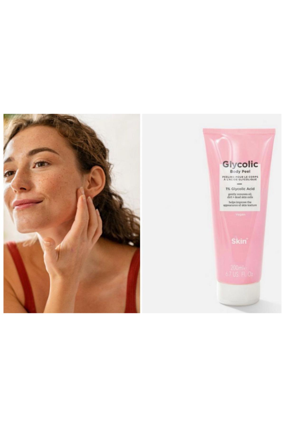 İngiltere’den ithal muhteşem glikolik asitli vücut peeling maske glycolic body peeling büyük boy