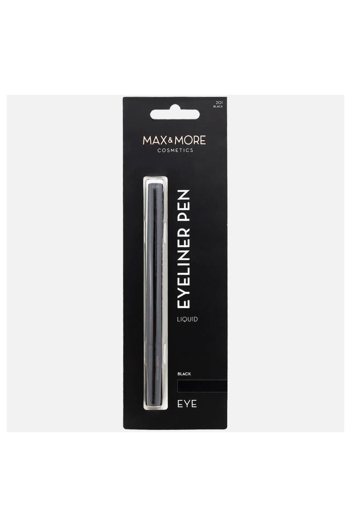 Ithal Alman Kalitesi Max More Ekstra Siyah Hızlı Kuruma Eyeliner Eye Liner Likit Kalem