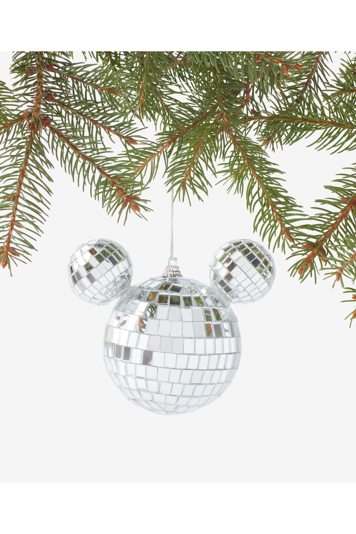 İthal Disney Mickey koleksiyonluk büyük boy aynalı disco topu çam ağacı yılbaşı dekorasyon ağaç süsü
