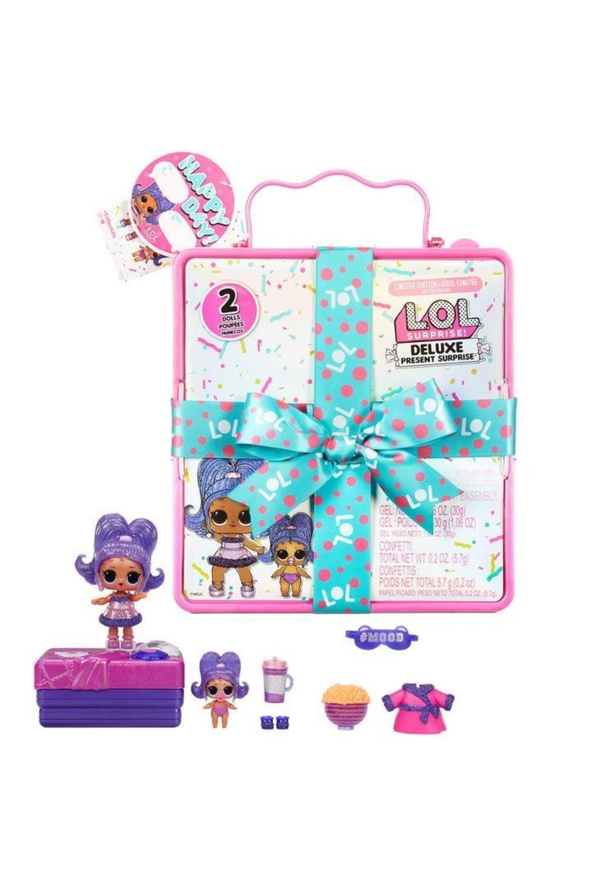 Orijinal Lol Surprise Deluxe Sürpriz Bebek Simli Pembe Çanta Kutulu Oyuncak Seti Pijama Partisi