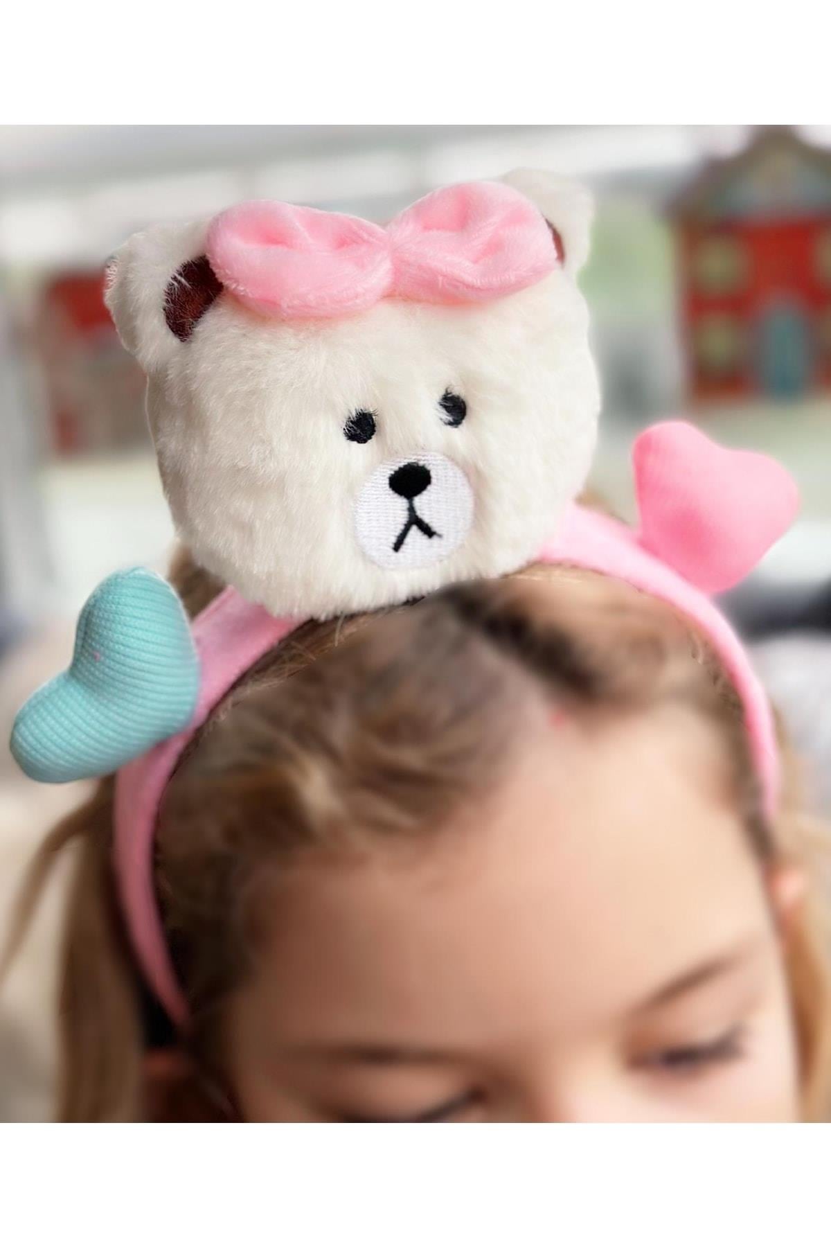 Sevimli Dev Büyük 3d Boyutlu Oyuncak Peluş Ayıcıklı Taç Kalpli Ayılı Çocuk Tacı